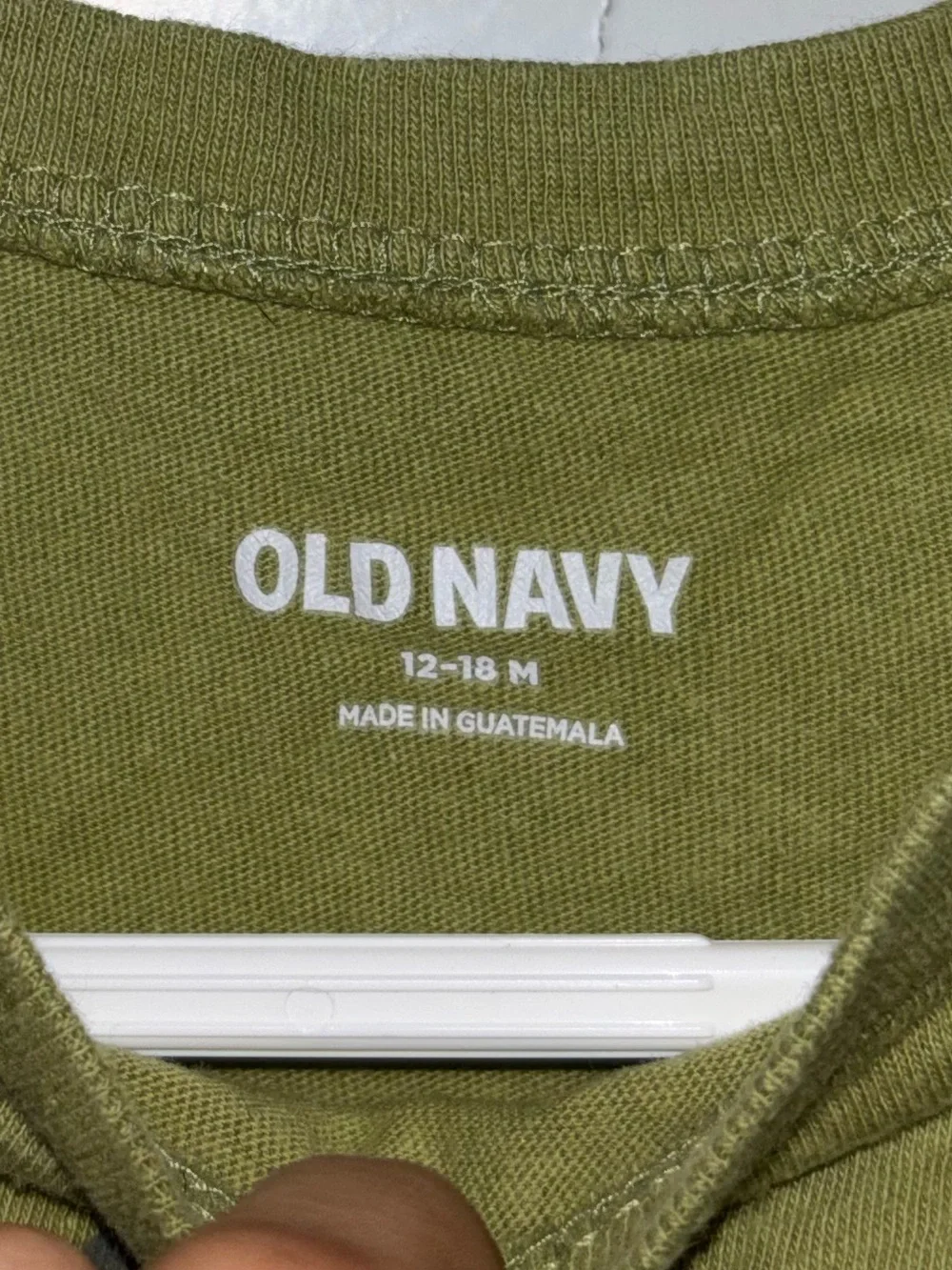 Old Navy Olive Green Triceratops Graphic Tee